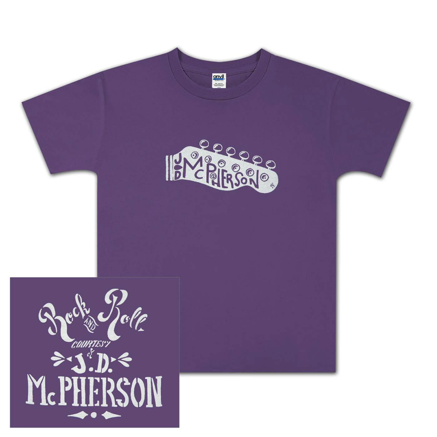 JD McPherson Rock and Roll Youth Tee - Purple