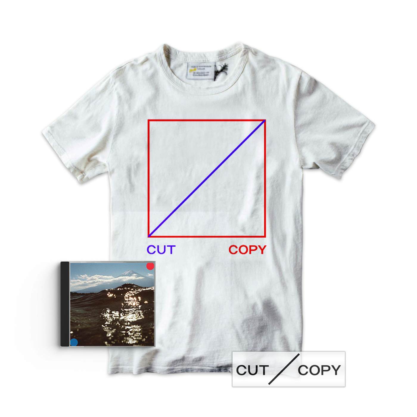 Cut Copy Freeze, Melt T-shirt, CD & Sticker
