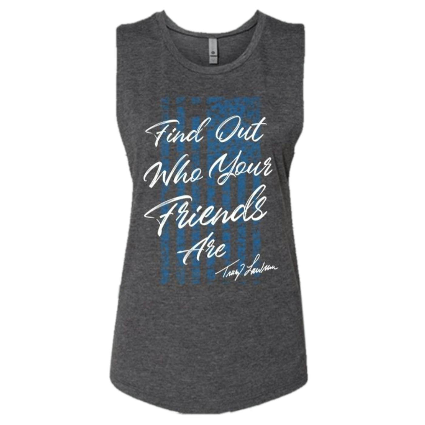 Tracy Lawrence Ladies Charcoal Tank