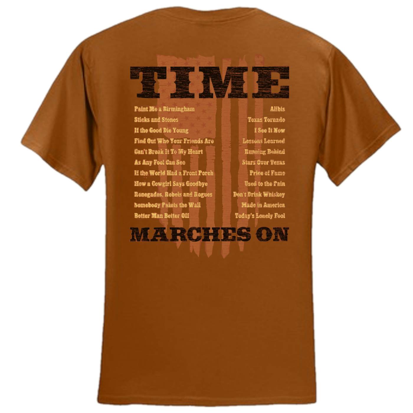 Tracy Lawrence Texas Orange Time Marches On Tee