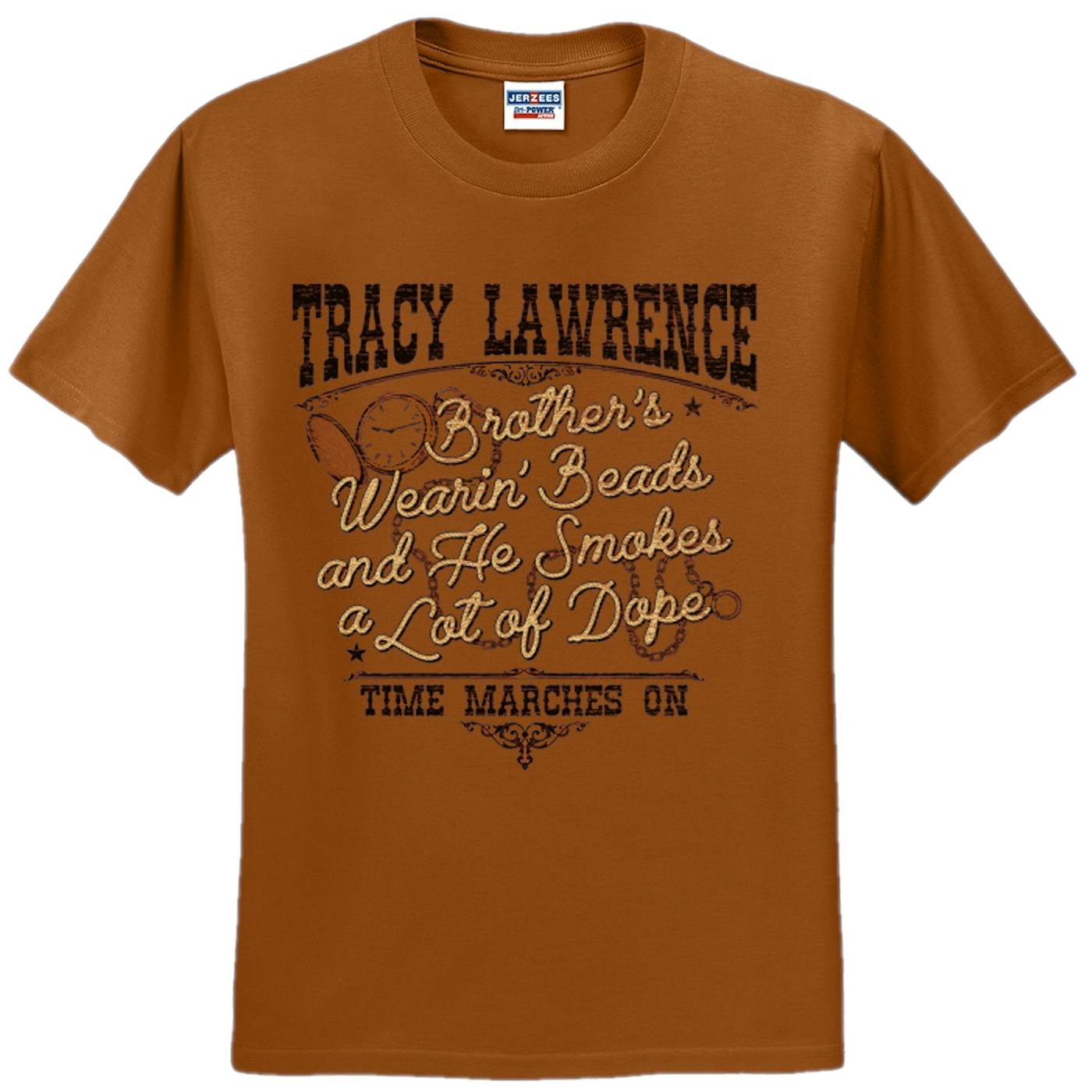 Tracy Lawrence Texas Orange Time Marches On Tee
