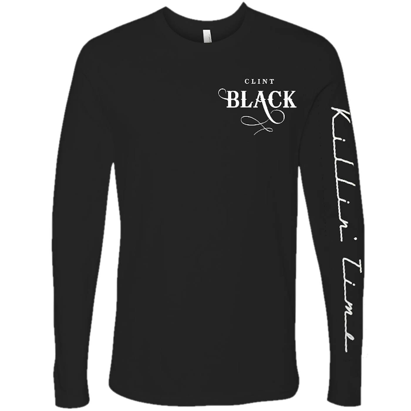 Clint Black Long Sleeve Black Logo Tee