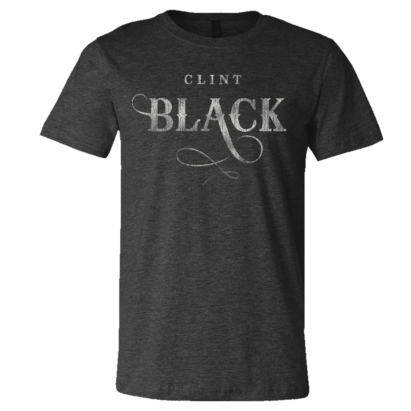 Clint Black Dark Heather Grey Logo Tee