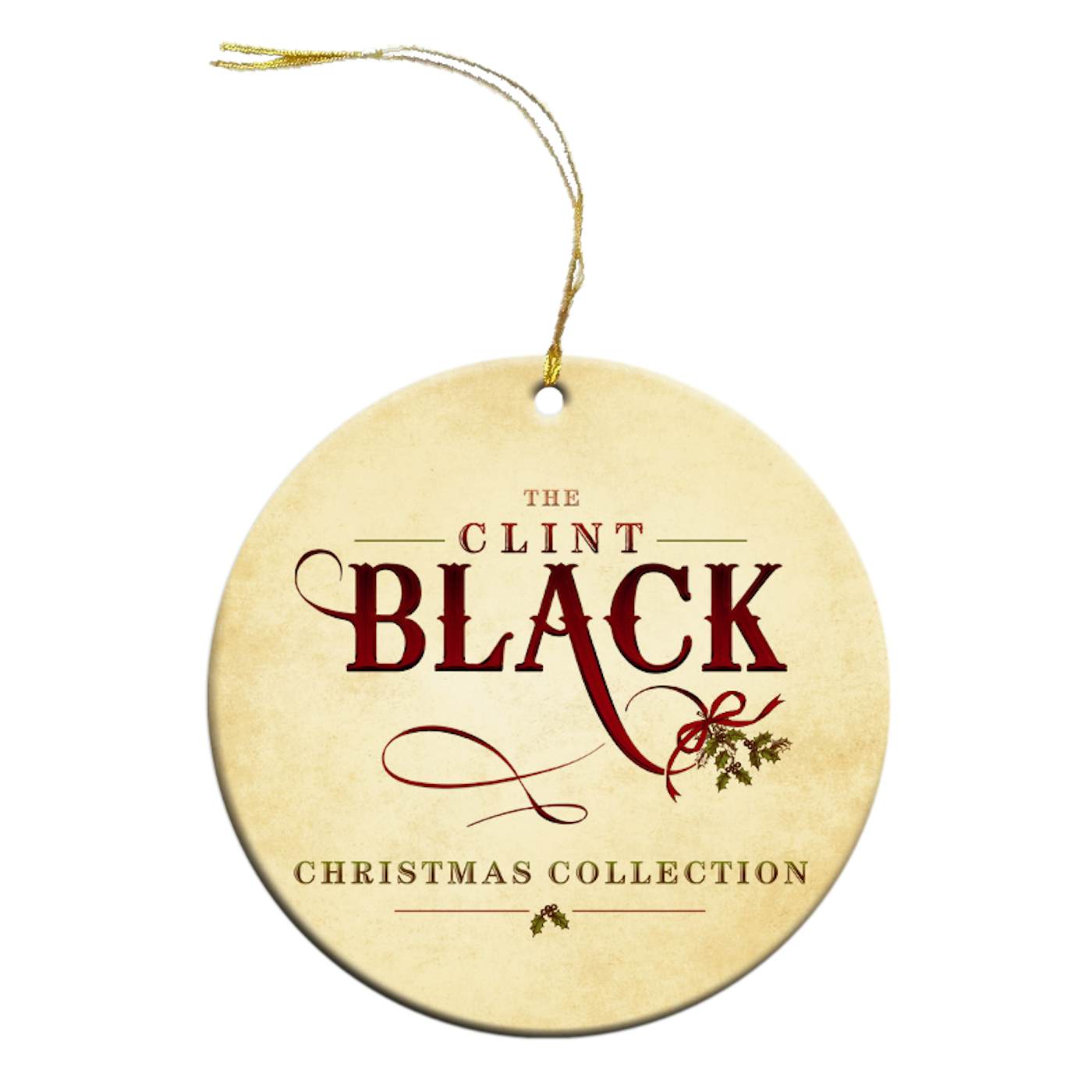 Clint Black Christmas Ornament