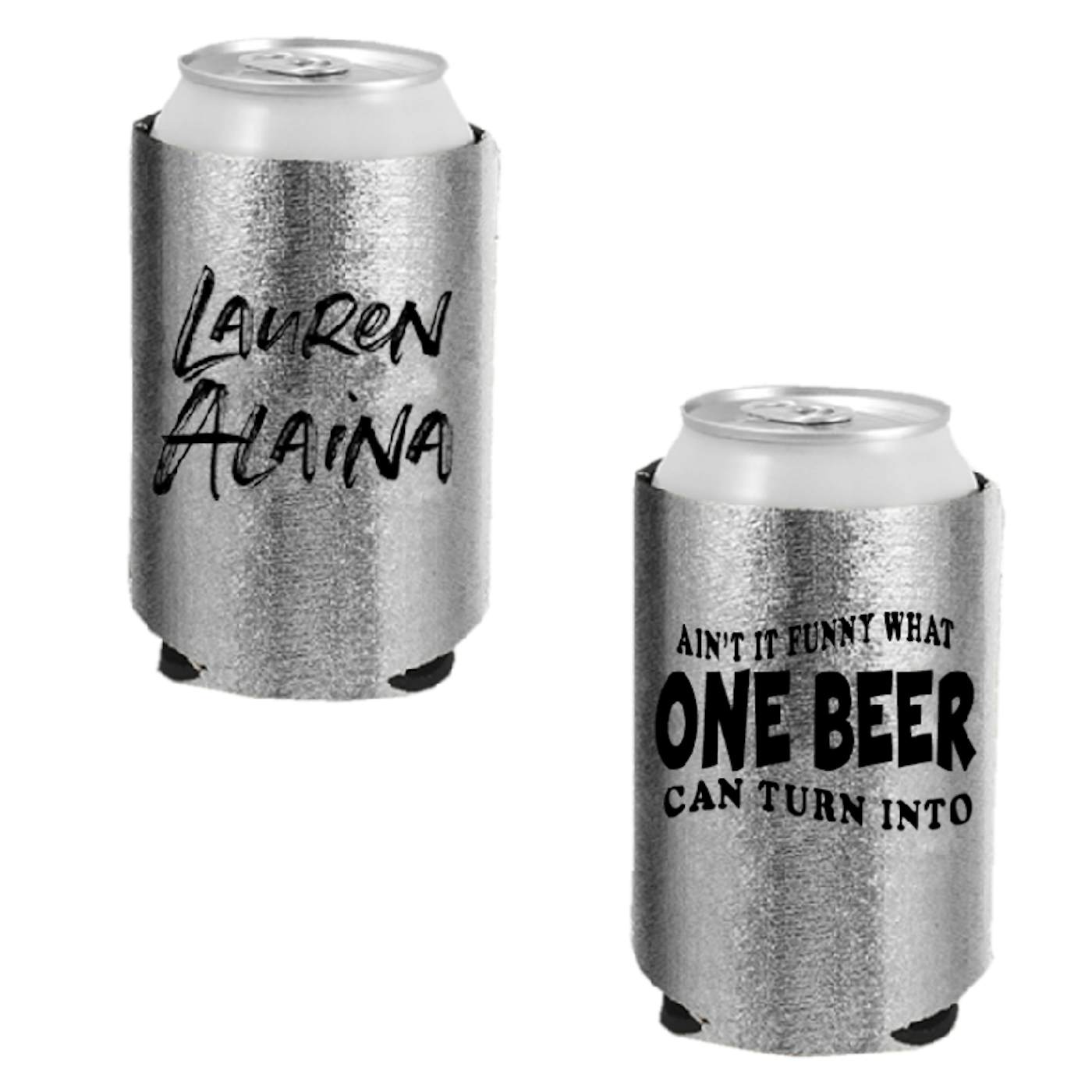 Lauren Alaina Silver Can Cooler