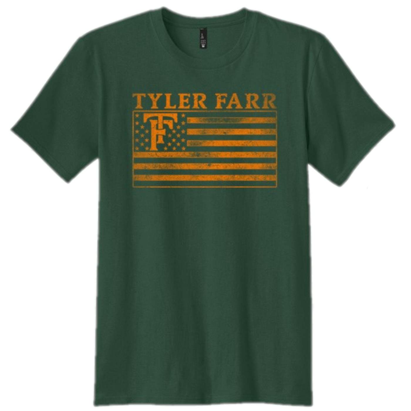 Tyler Farr Forest Green Flag Tee