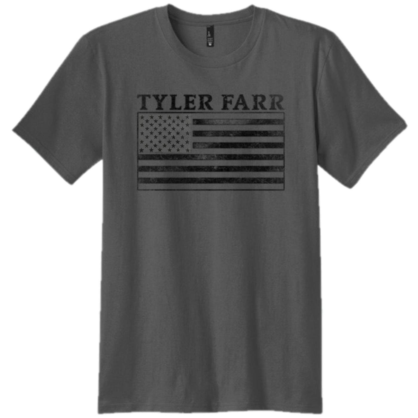 Tyler Farr Charcoal Flag Tee