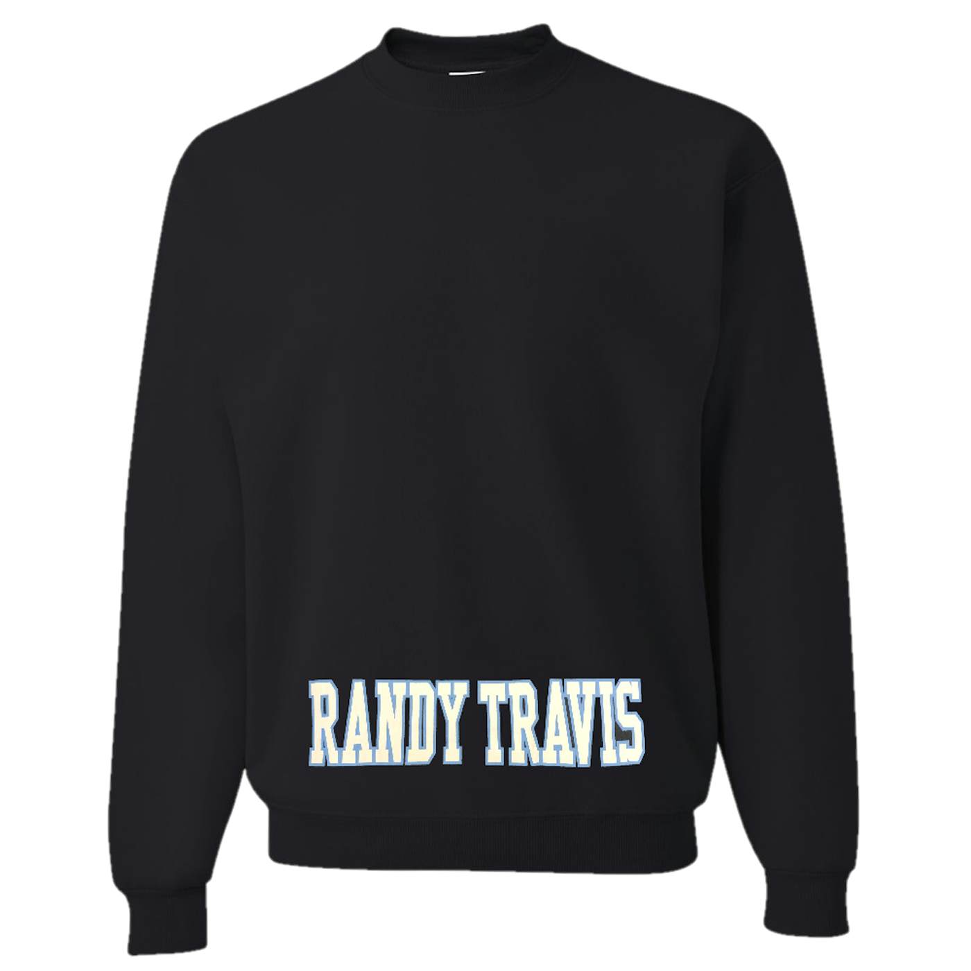 Randy Travis Black Crew Neck Sweatshirt