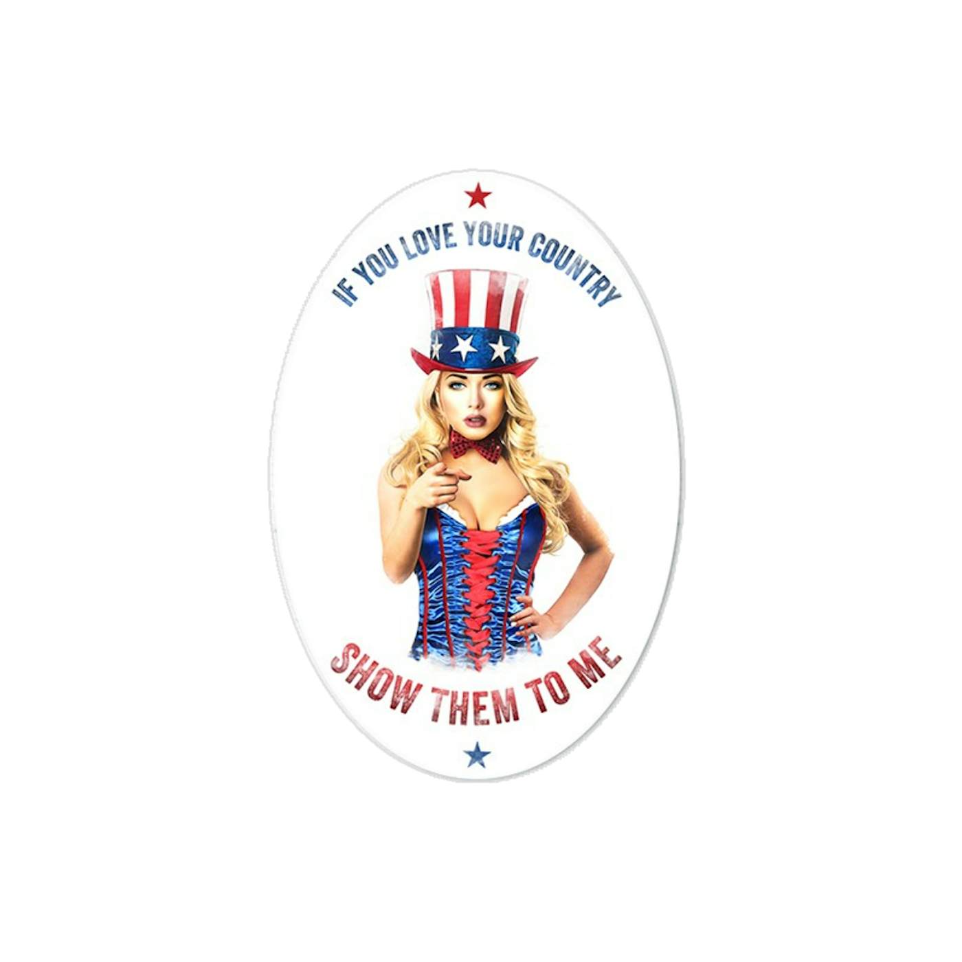 Rodney Carrington White "Sexy Uncle Sam" Sticker