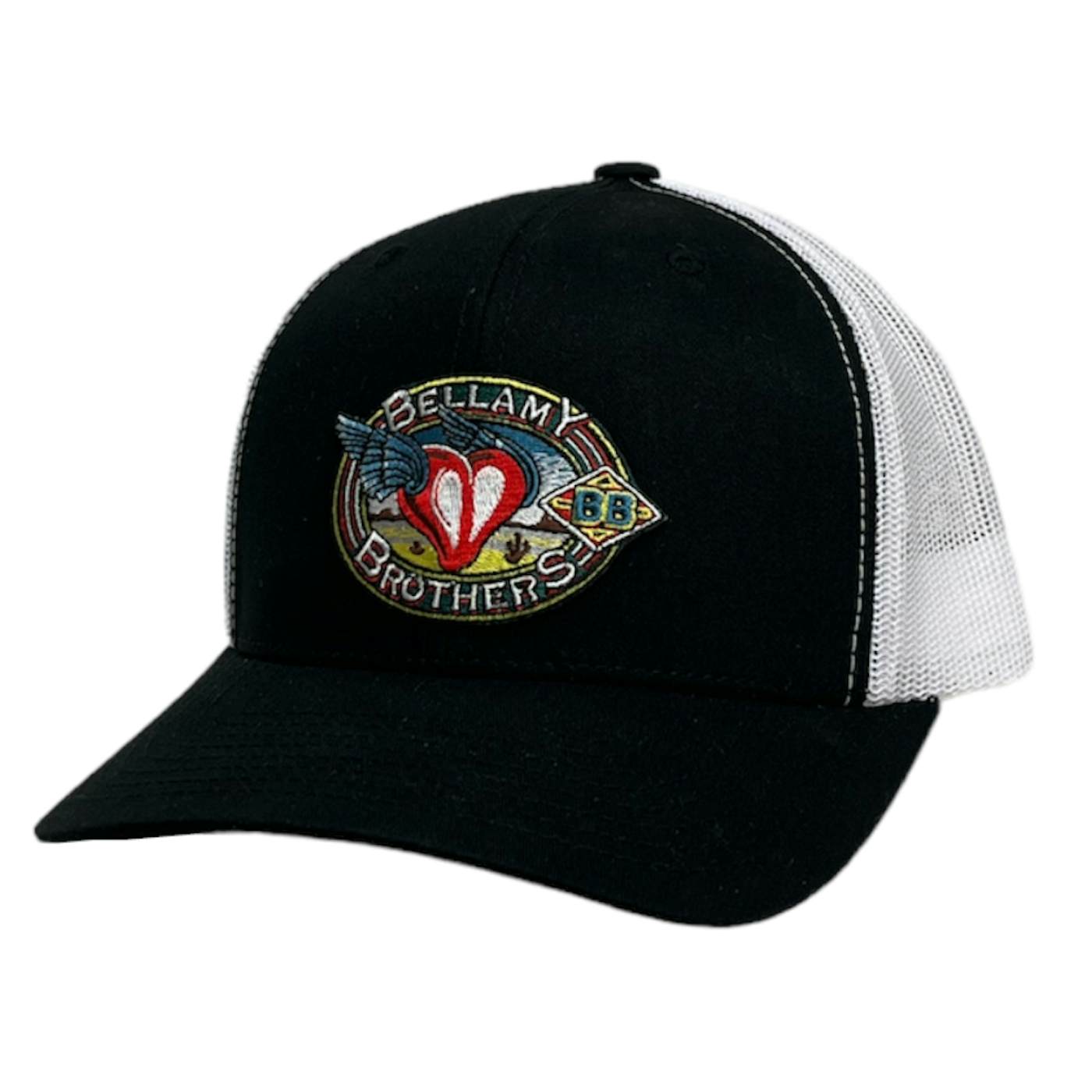 The Bellamy Brothers Bellamy Brother Black and White Logo Ballcap