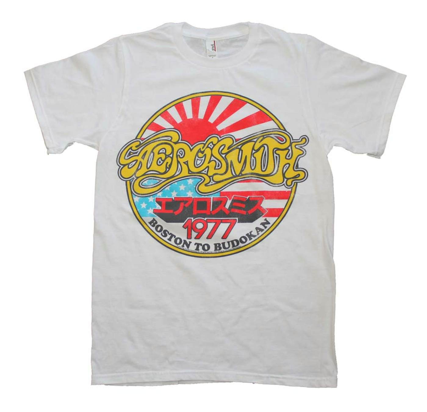 Aerosmith T Shirt  Aerosmith Boston to Budokan Vintage Inspired Slim Fit T- Shirt