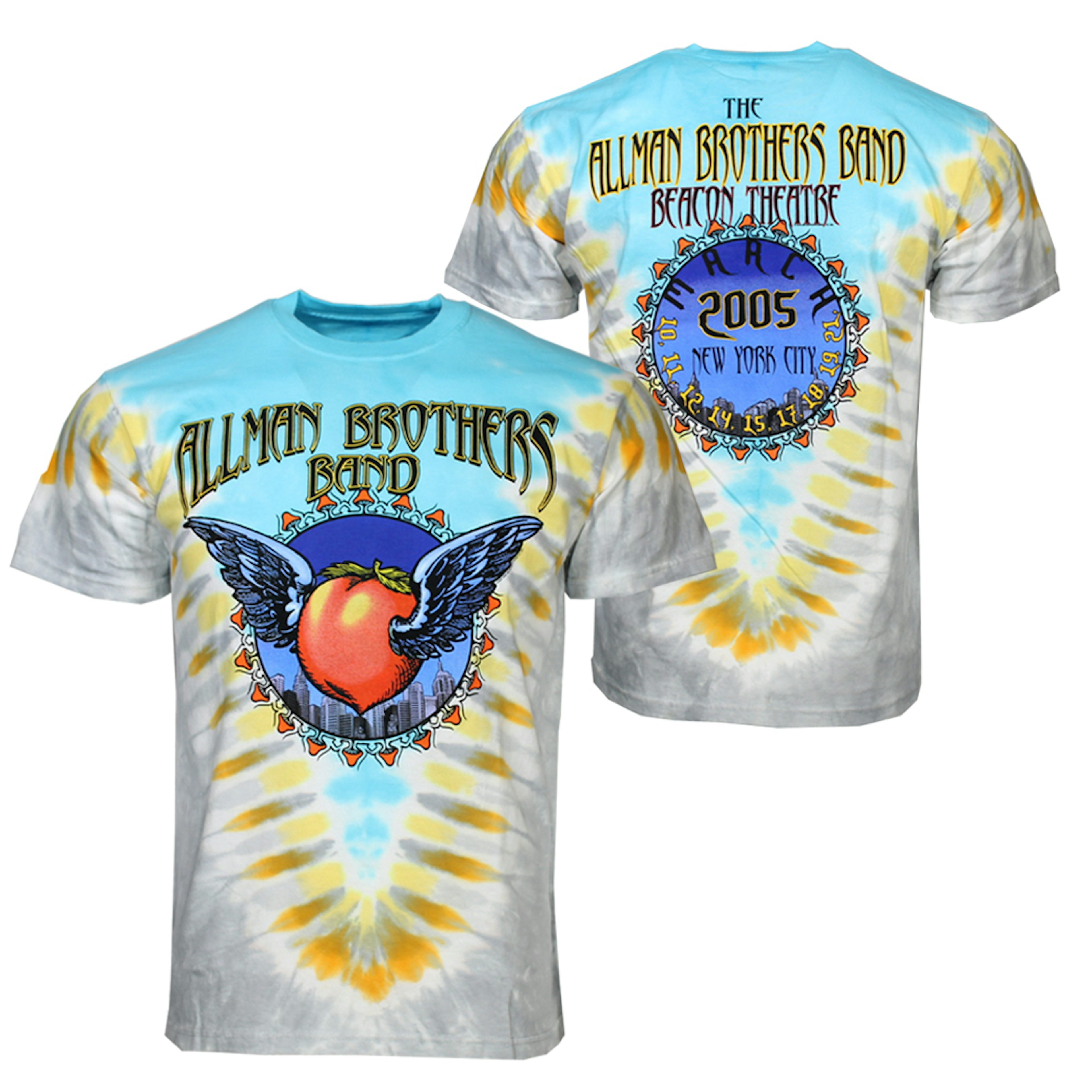 Allman Brothers Band T Shirt Allman Brothers Flying Peach V Dye T Shirt