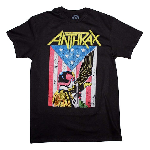 Anthrax T Shirt | Anthrax Dredd Eagle T-Shirt