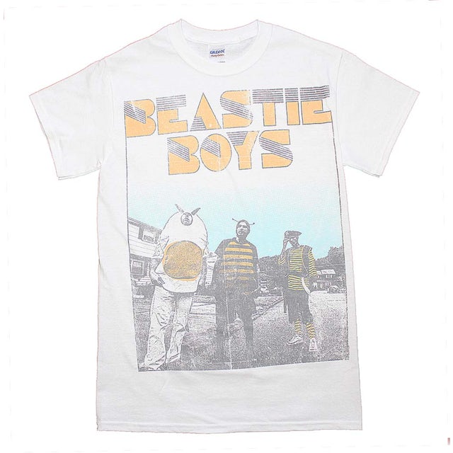 Rock Off officially licensed products The Beastie Boys T Shirt Band Logo Nuovo Ufficiale Uomo Grigio