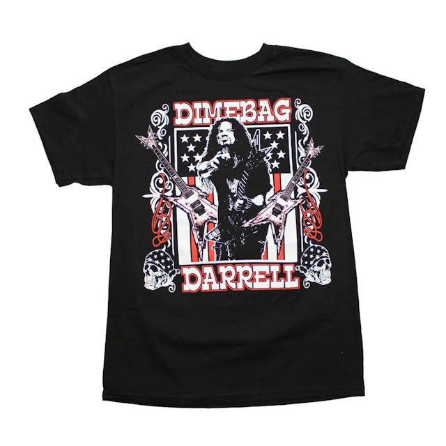 Pantera T Shirt | Dimebag Darrell Guitars Flag T-Shirt