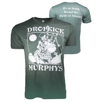 Dropkick Murphys T Shirt Dropkick Murphys Vintage Skeleton Piper T Shirt