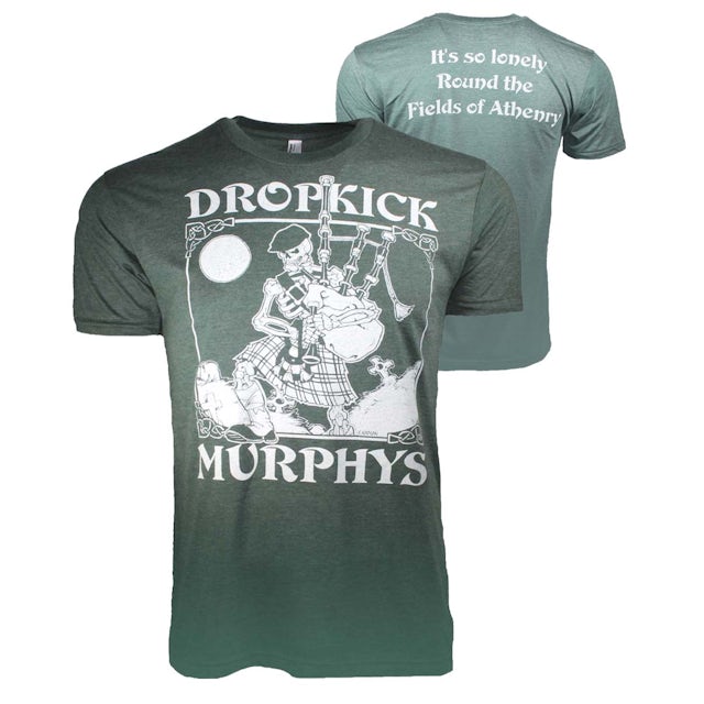 Dropkick Murphys T Shirt Dropkick Murphys Vintage Skeleton Piper T Shirt