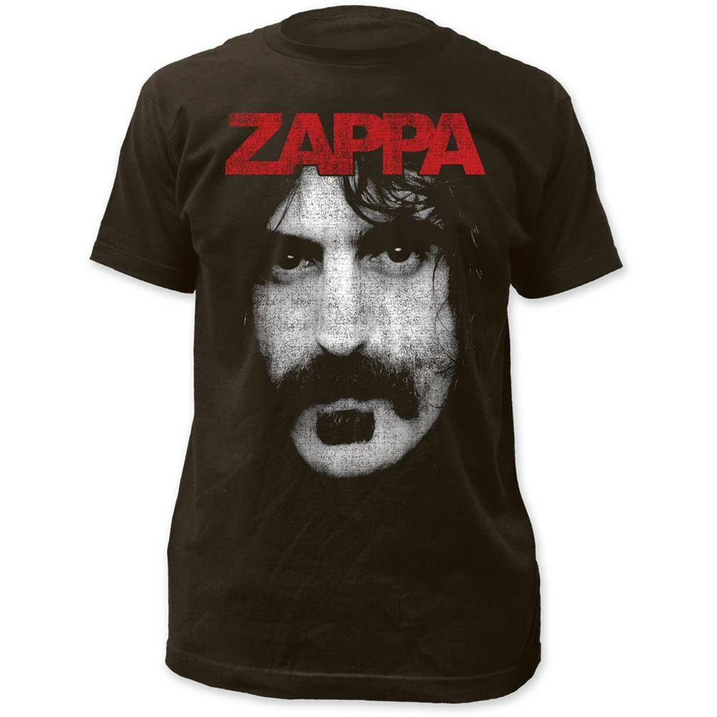 Frank Zappa T-Shirt Ufficiale Unisex - Maglia In Cotone Morbido Con Motivo 'Tache' - Colore Nero, Maniche Corte
