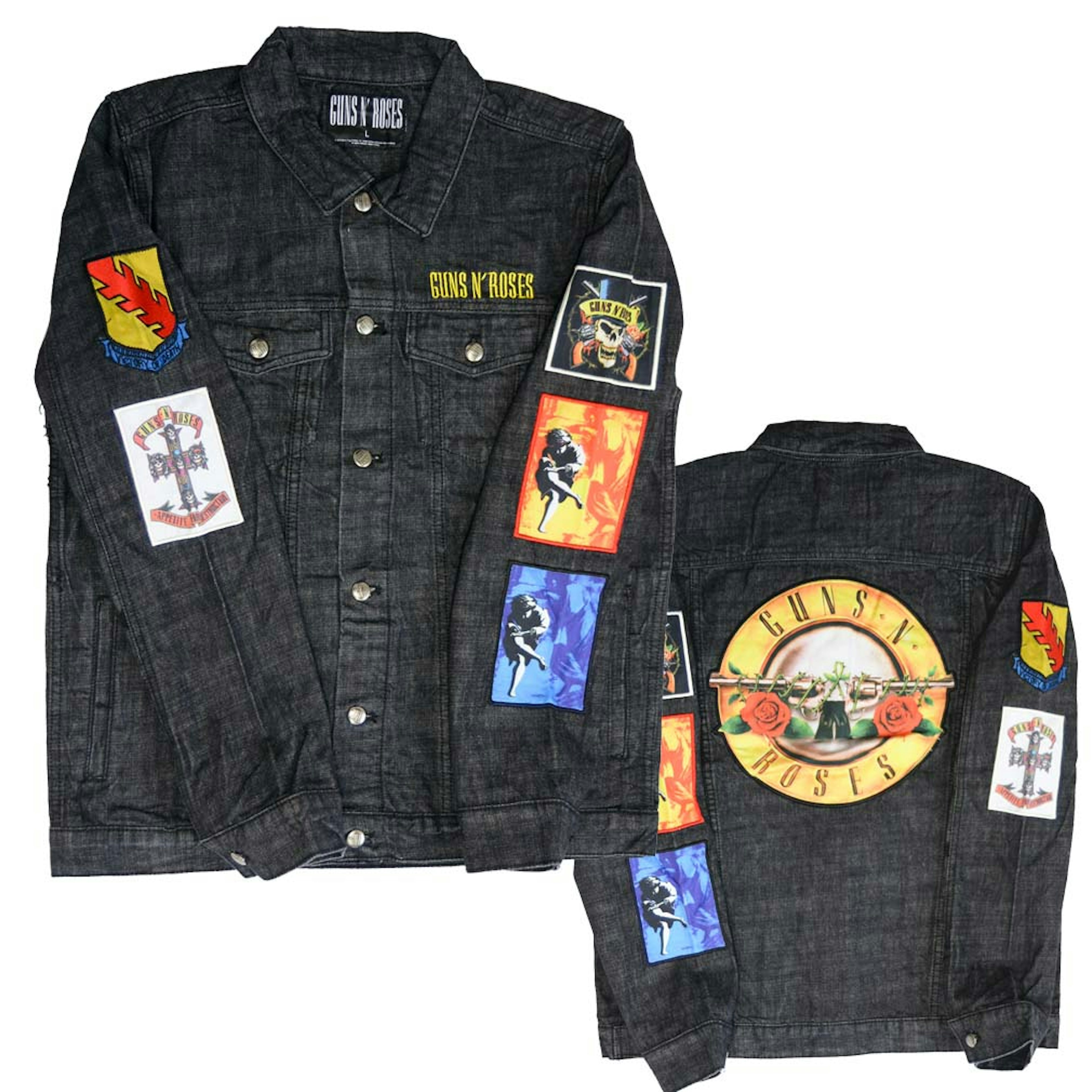 Guns N' Roses Cross Denim Jacket
