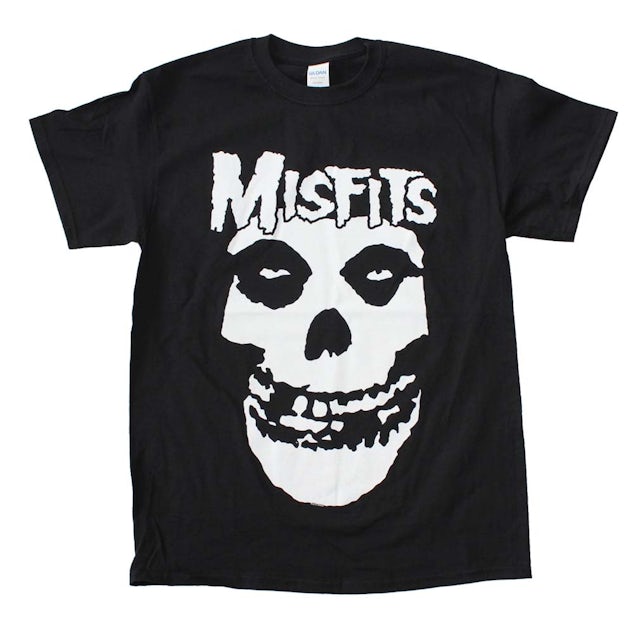 The Misfits T Shirt | Misfits White Skull Big Print T-Shirt