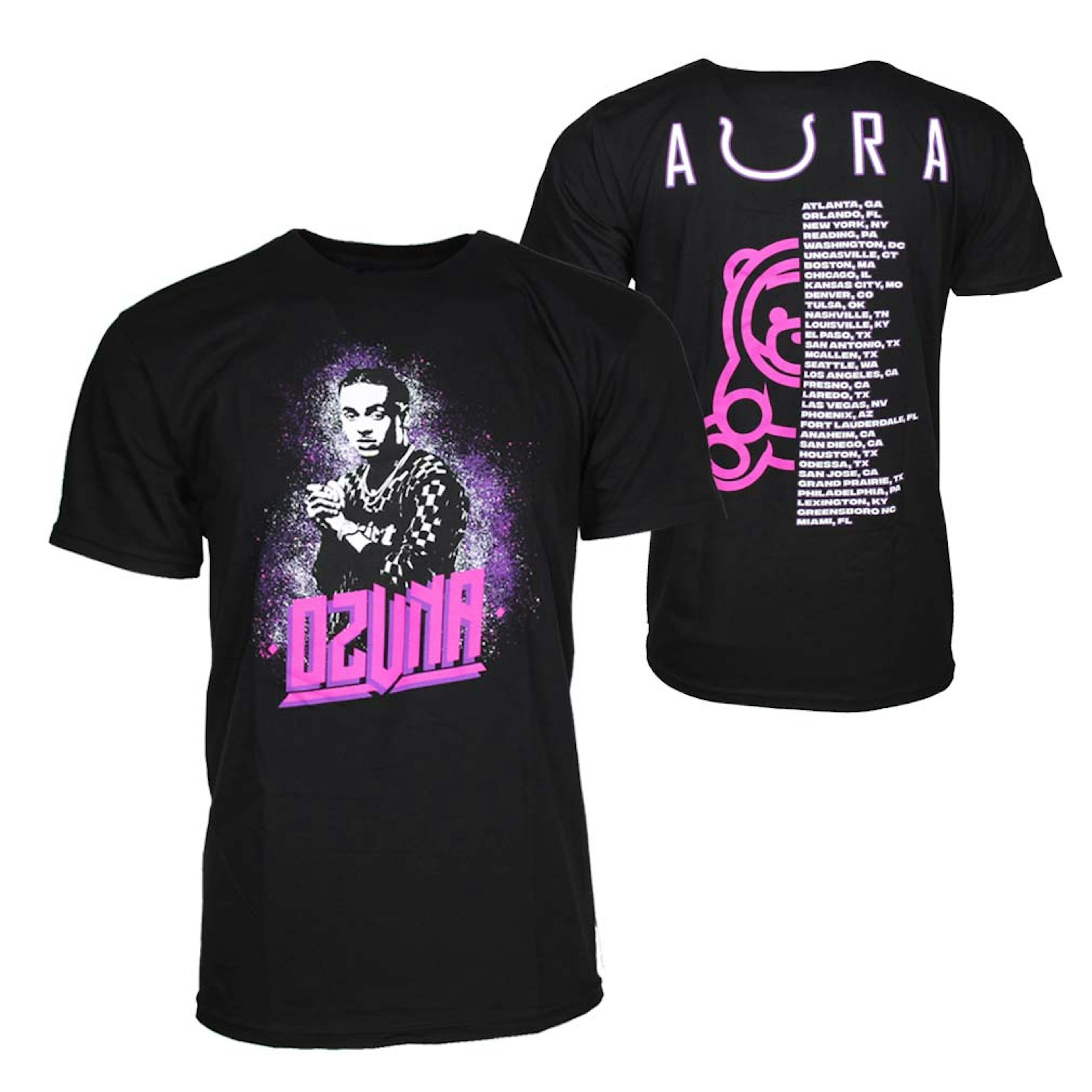 Ozuna T Shirt Ozuna Aura Tour Black TShirt