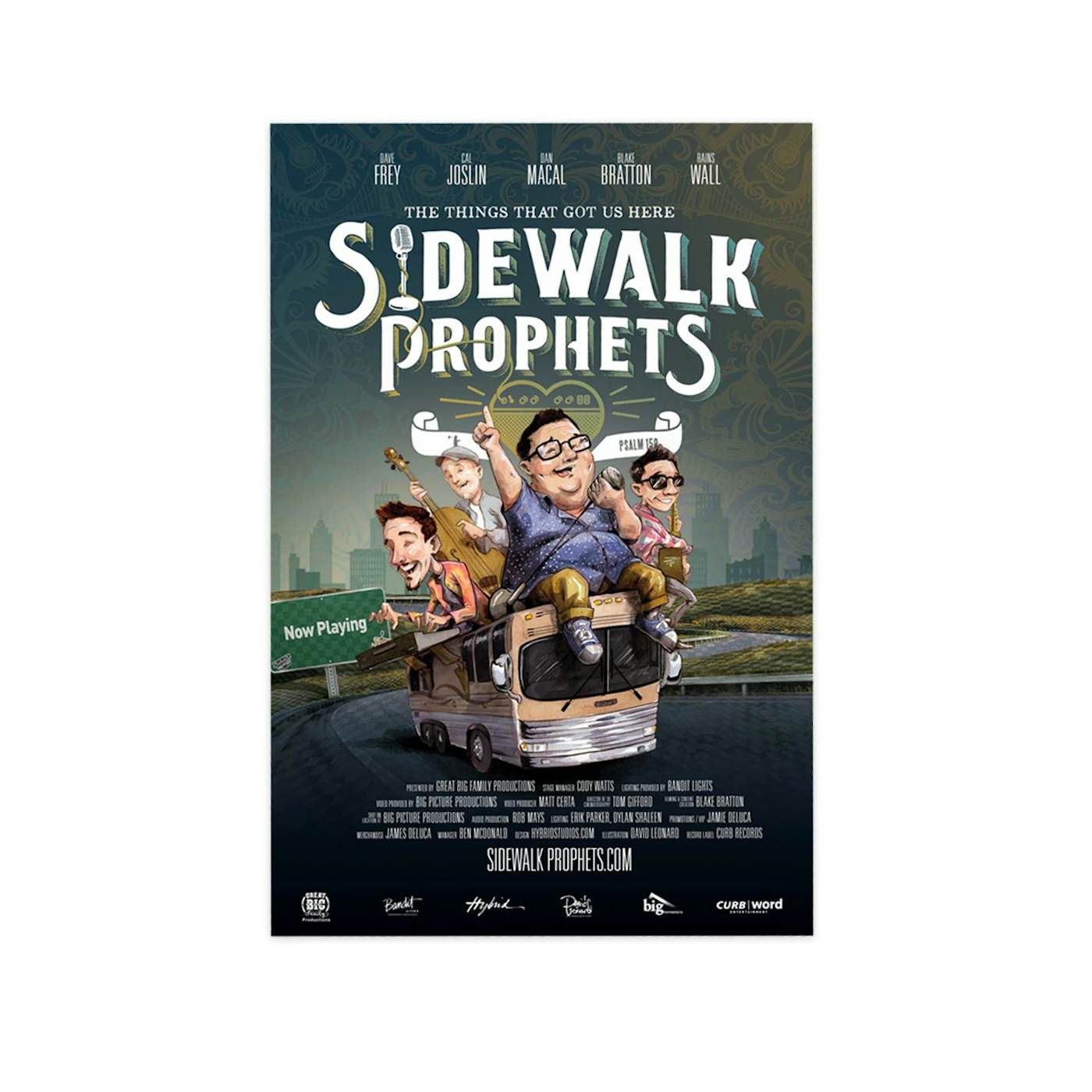 Sidewalk Prophets Full Color Limited Edition "Virtual Tour" Movie Poster (Autographed)