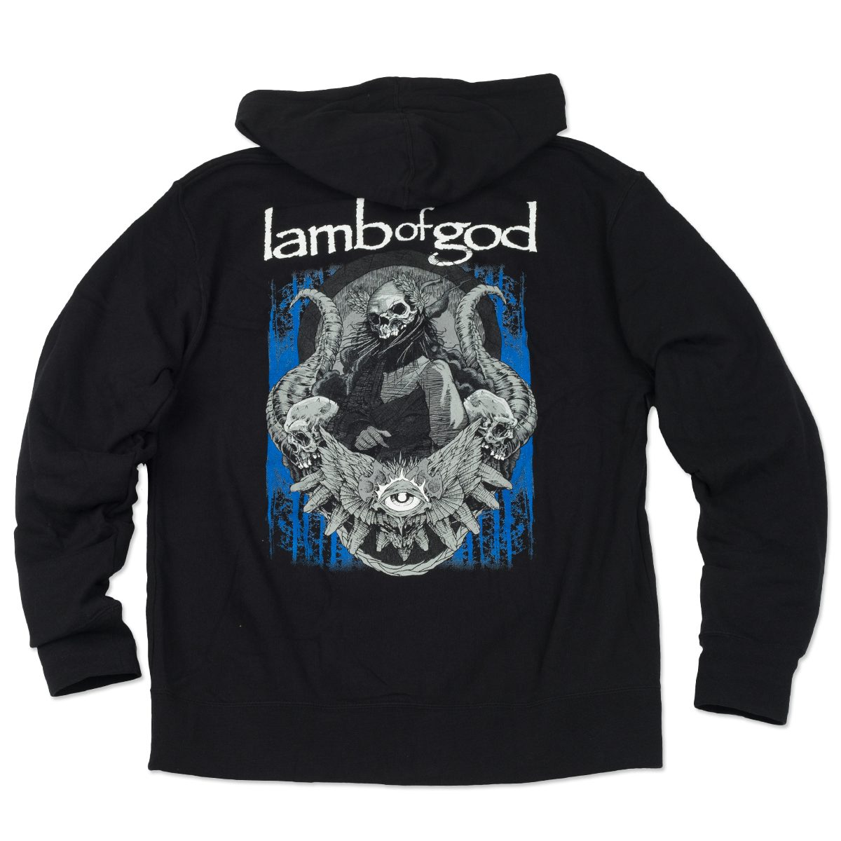 Lamb Of God Blue Sturm Black Zip Hoodie
