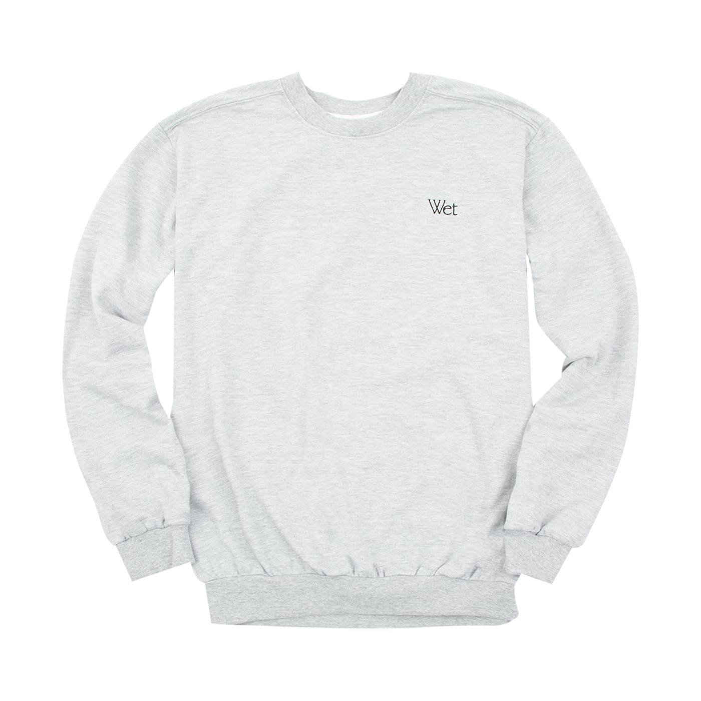 Wet - Grey Embroidered Crewneck Sweatshirt