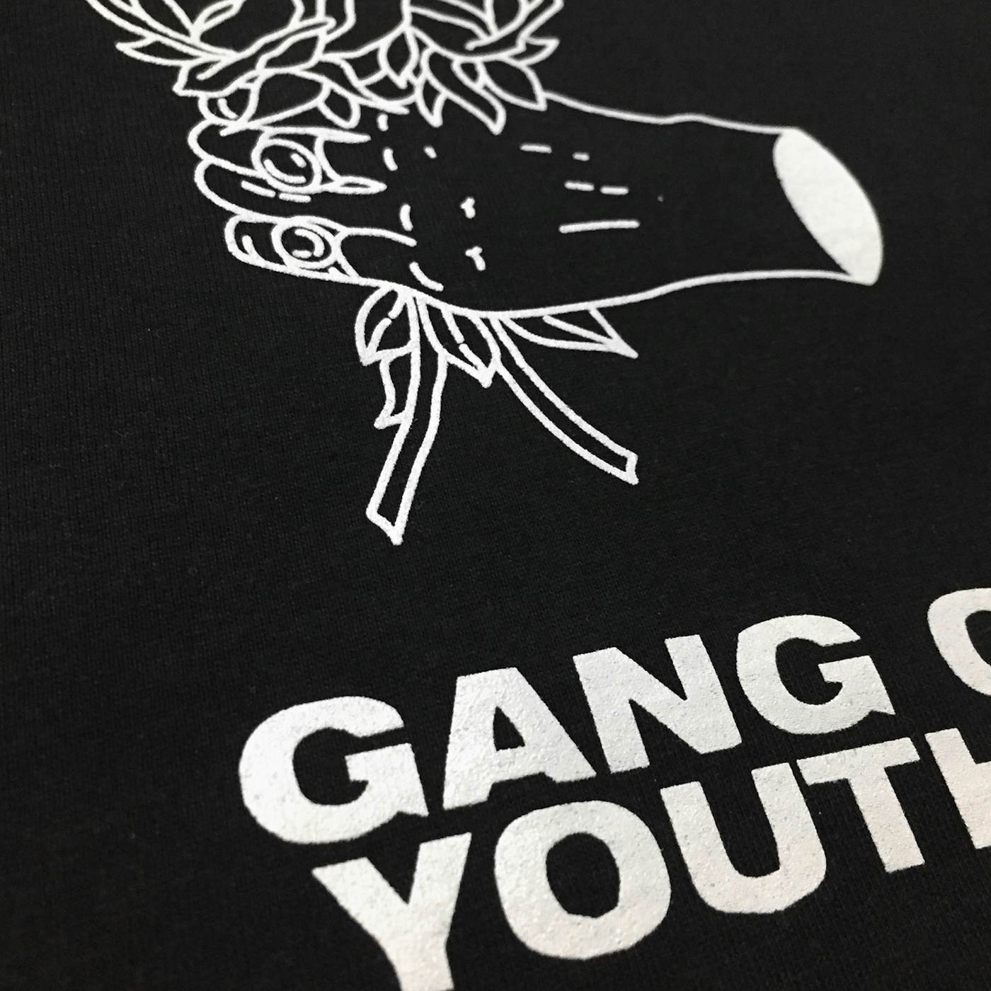 Gang of Youths - Black Drawn Flowers Tee