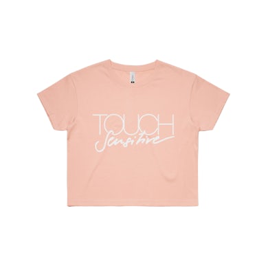 Touch Sensitive Logo / Pale Pink Crop Tee