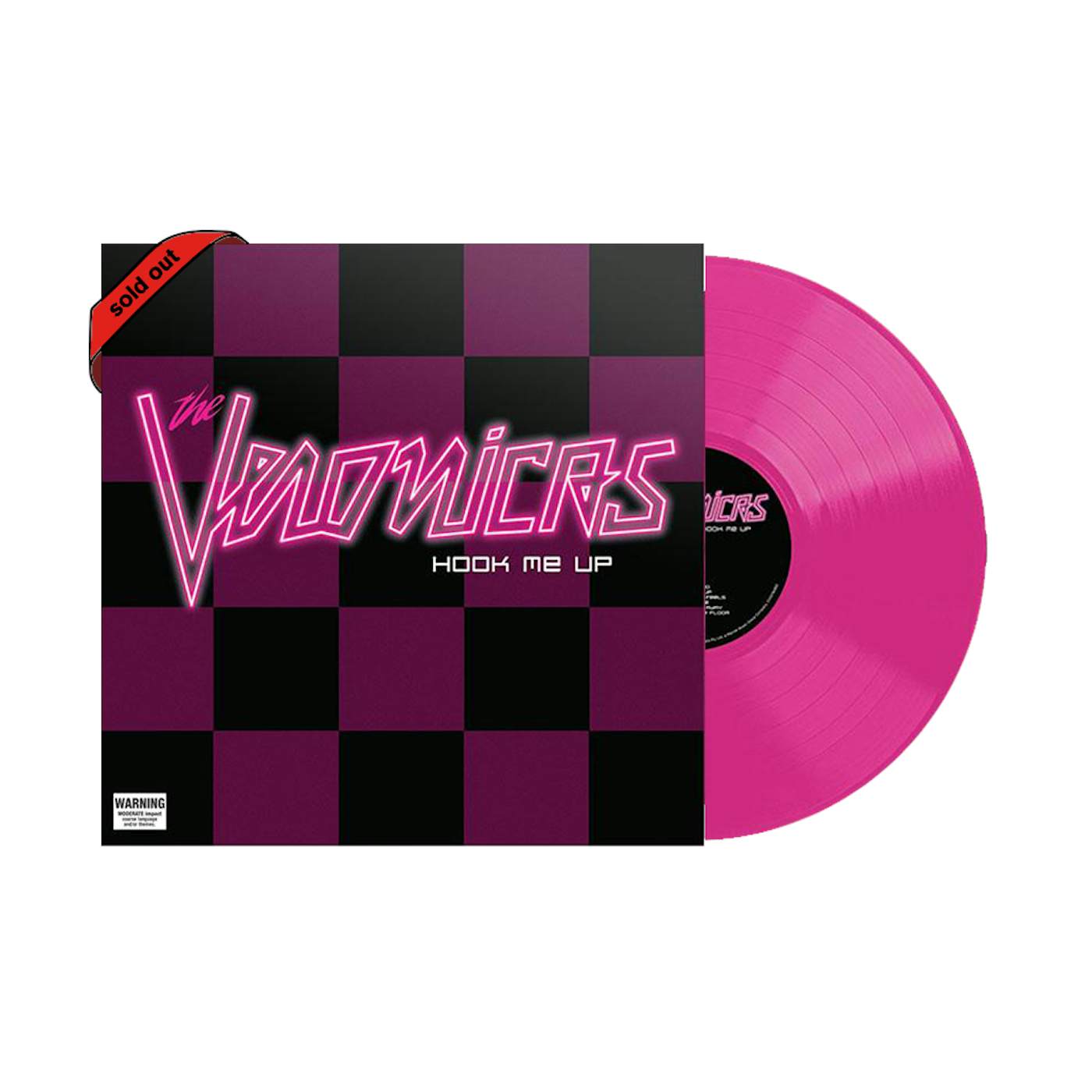 The Veronicas Hook Me Up / Fluro Pink Signed 12" vinyl