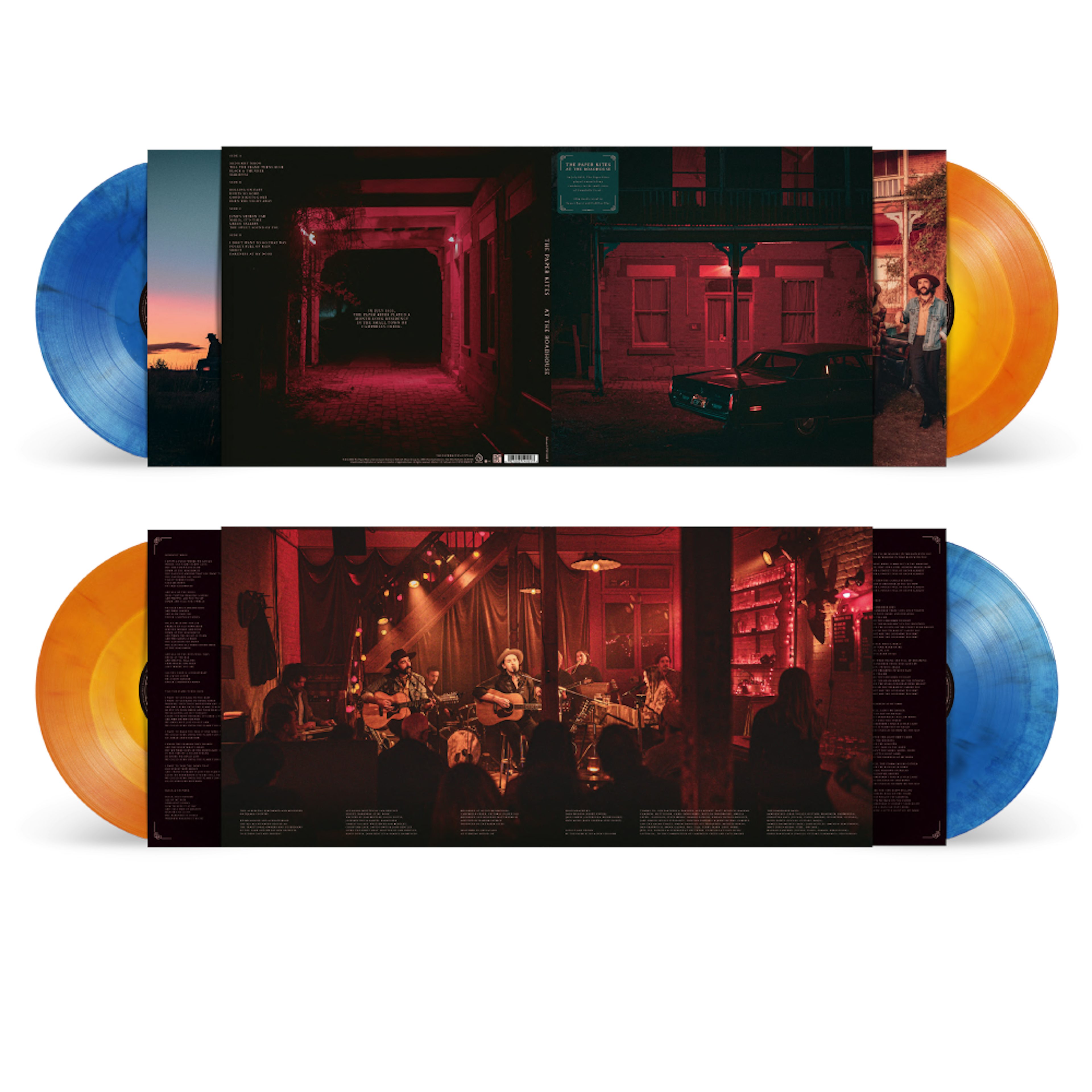 The Paper Kites / At The Roadhouse LP Sunset Burst & Cadillac Blue LP
