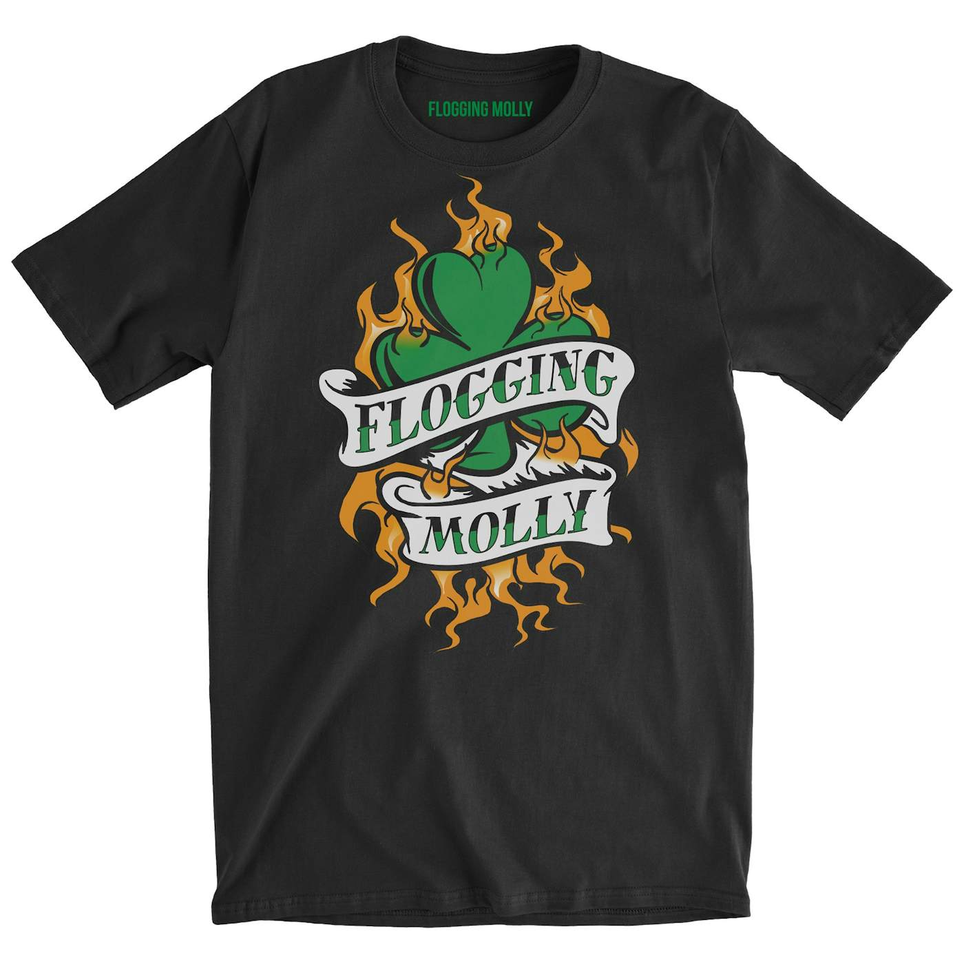 Flogging Molly Flaming Banners Tee