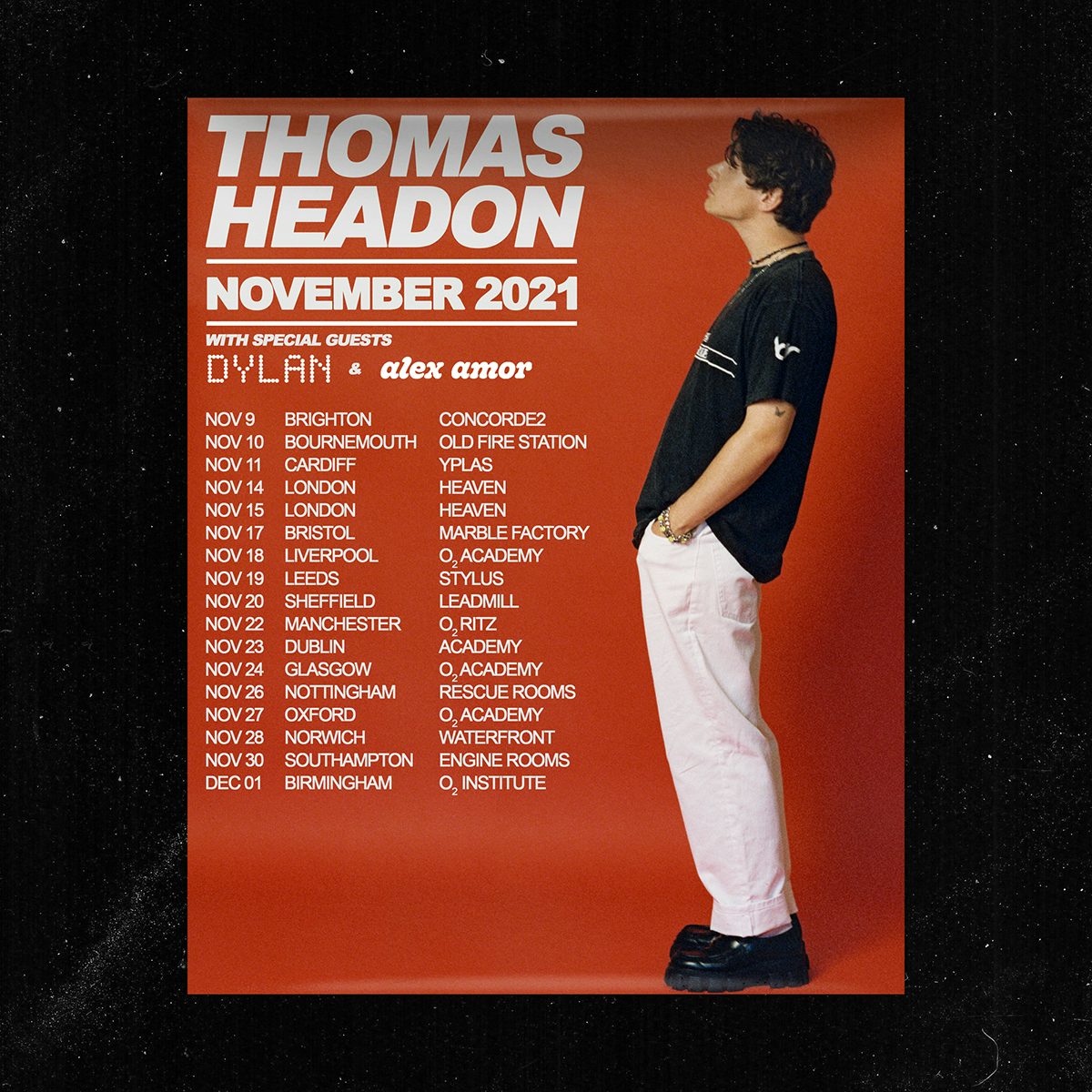Thomas Headon Tour Poster (FOLDED)