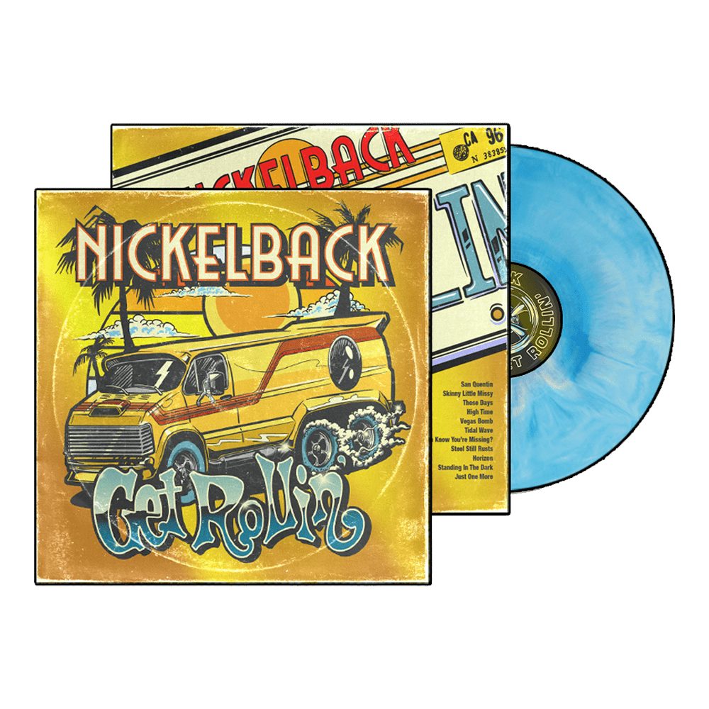 Nickelback Get Rollin' Exclusive Blue & White Galaxy Vinyl Vinyl
