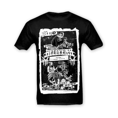 Hellyeah 2015 Official Collage Black T-Shirt