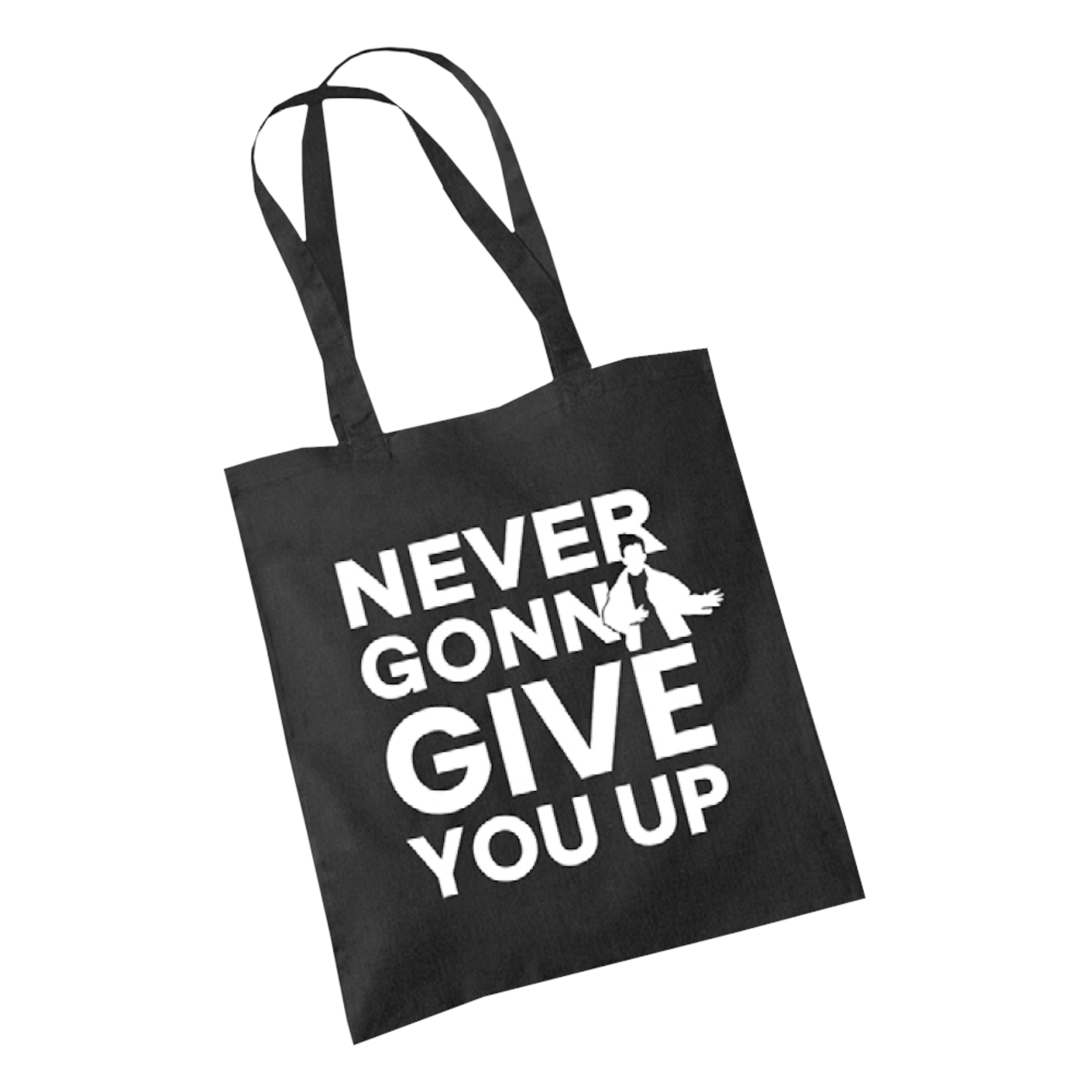 Rick Astley Never Gonna Give You Up Black Tote Bag (Includes Free ...