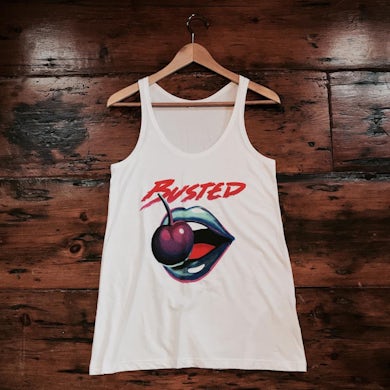 Busted White Big Lips Vest