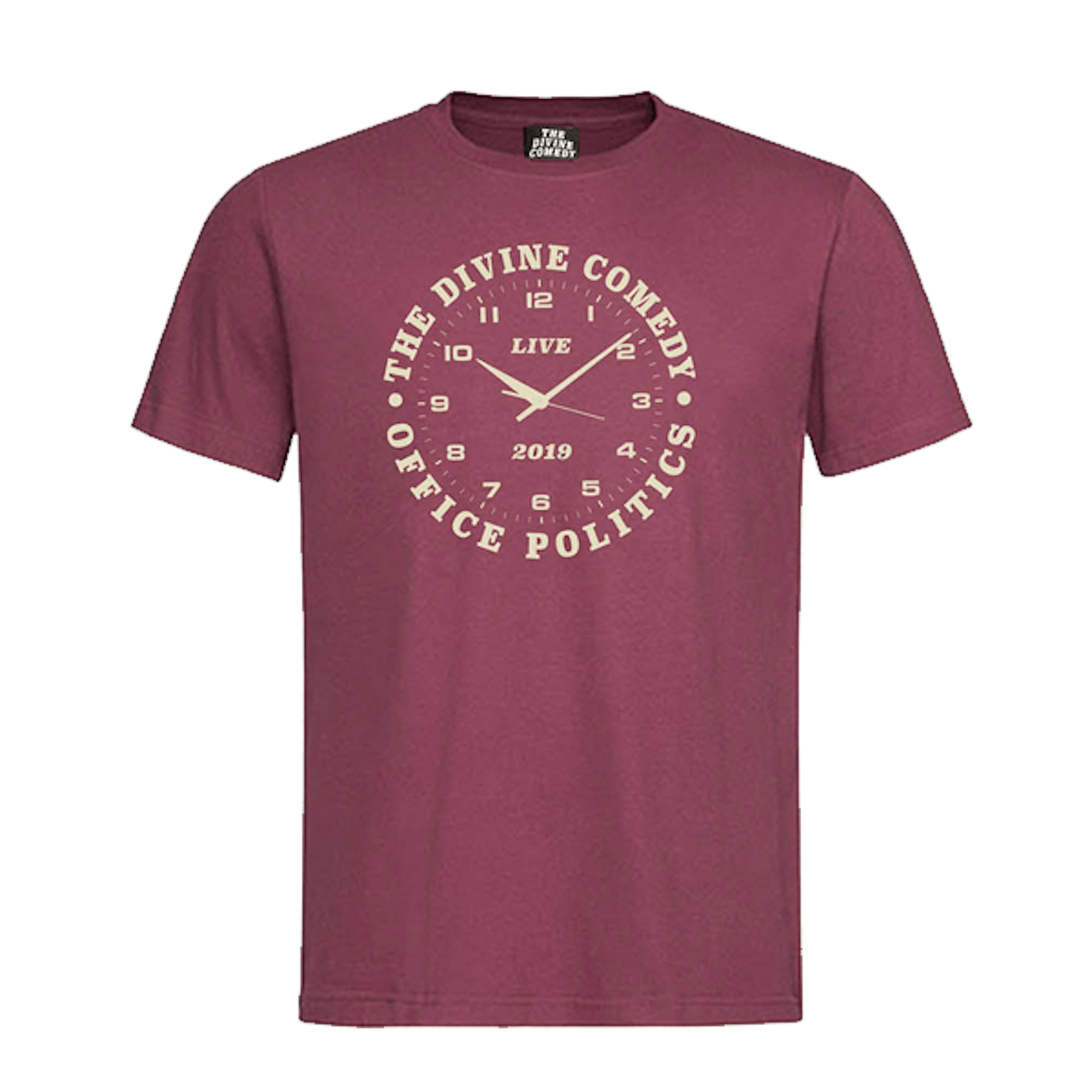 The Divine Comedy Office Politics Tour T-Shirt (Burgundy)