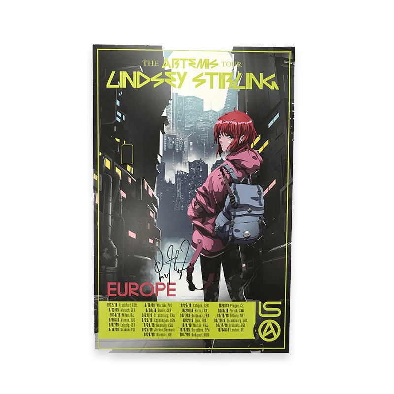 Lindsey Stirling Europe Tour Poster (Signed)