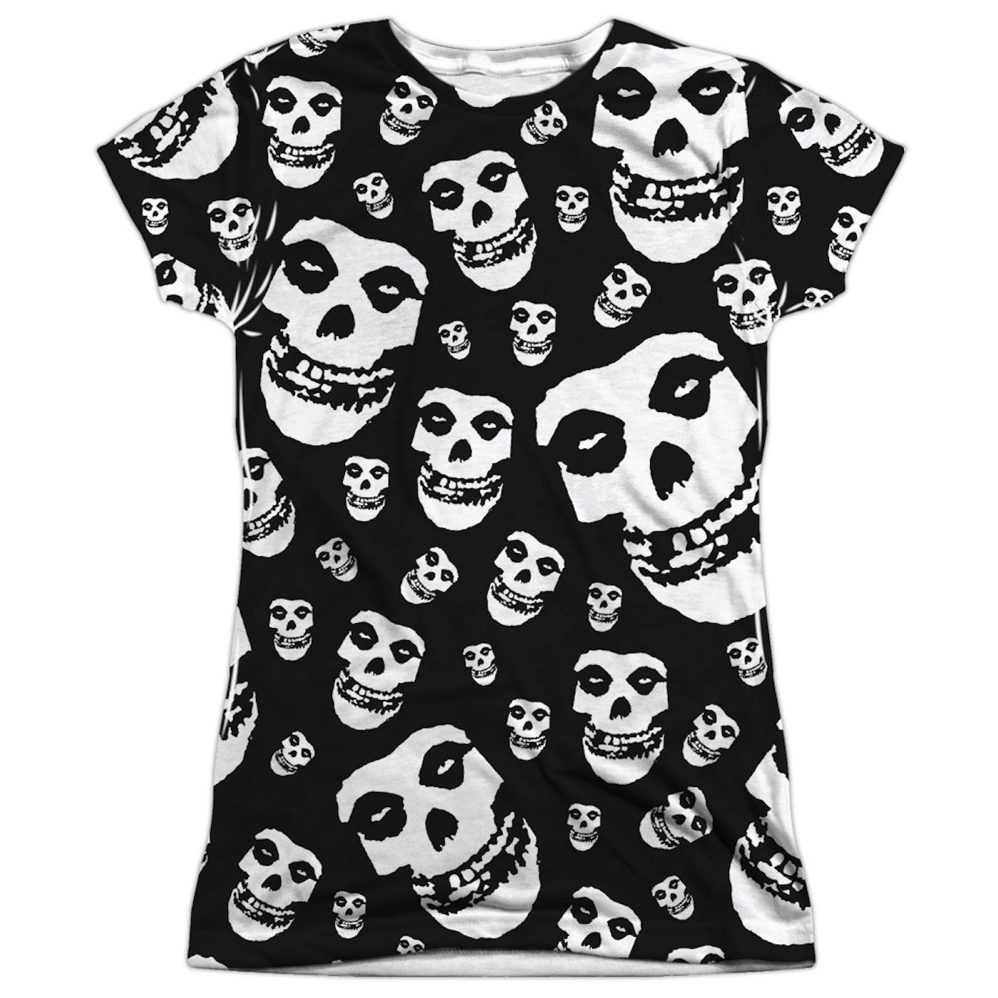 Misfits Junior's T Shirt | FIENDS ALL OVER (FRONT/BACK PRINT) Sublimated Tee