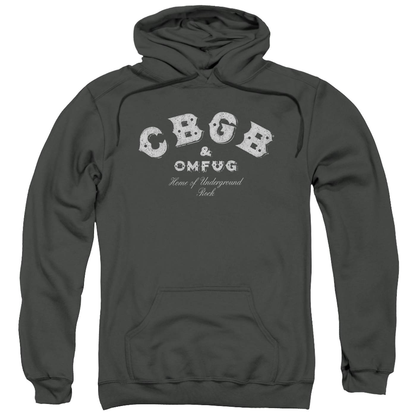 Cbgb Hoodie | TATTERED LOGO Pull-Over Sweatshirt