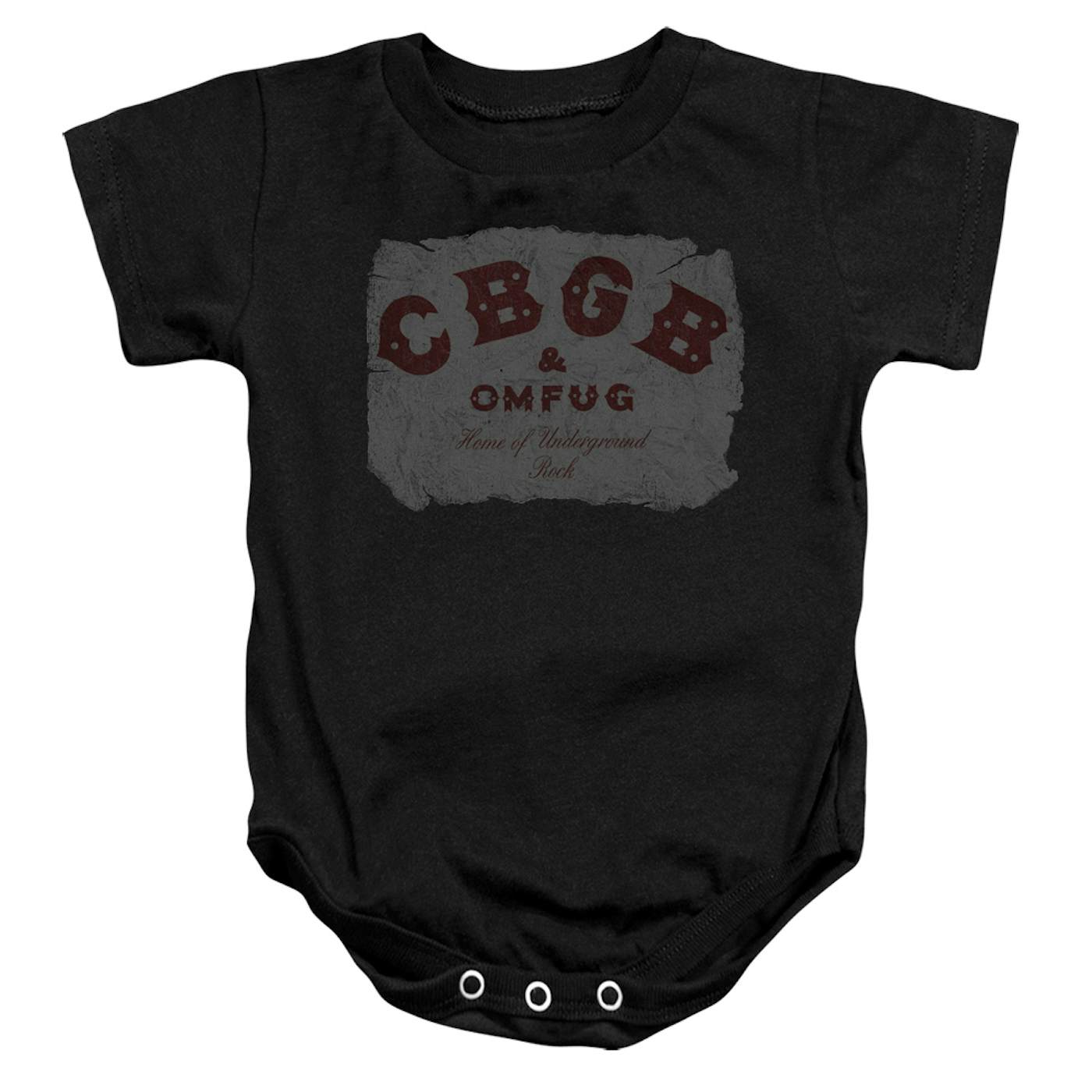 Cbgb Baby Onesie | CRUMBLED LOGO Infant Snapsuit