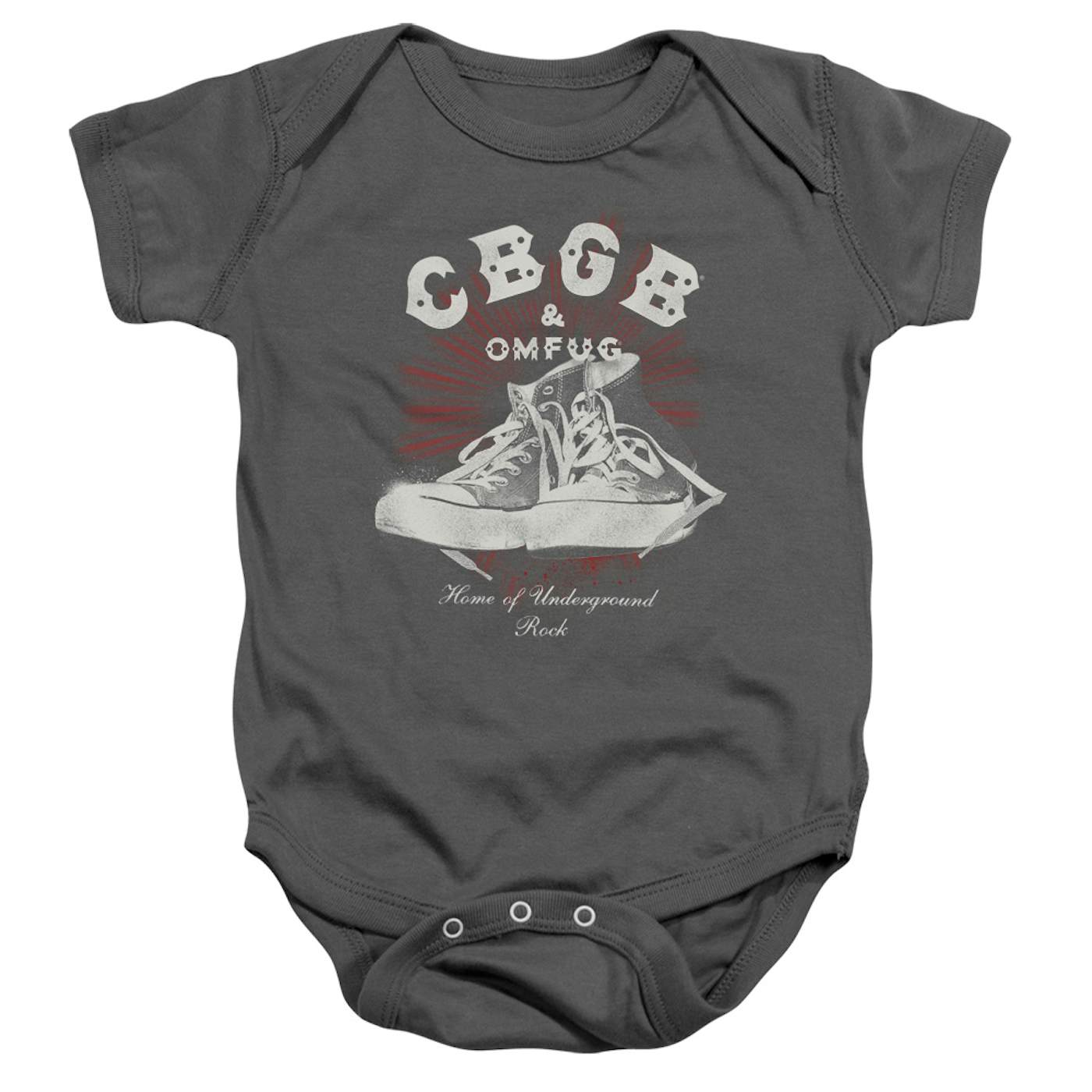 Cbgb Baby Onesie | HIGH TOPS Infant Snapsuit