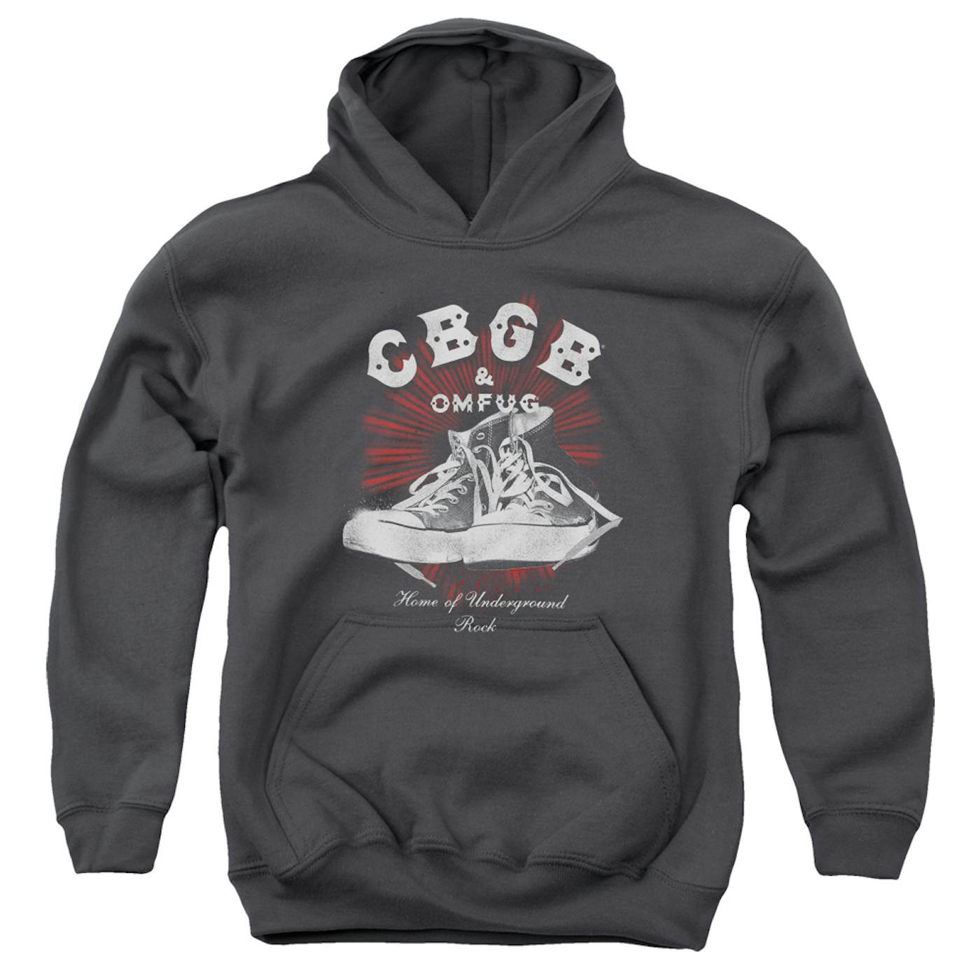 Cbgb Youth Hoodie | HIGH TOPS Pull-Over Sweatshirt