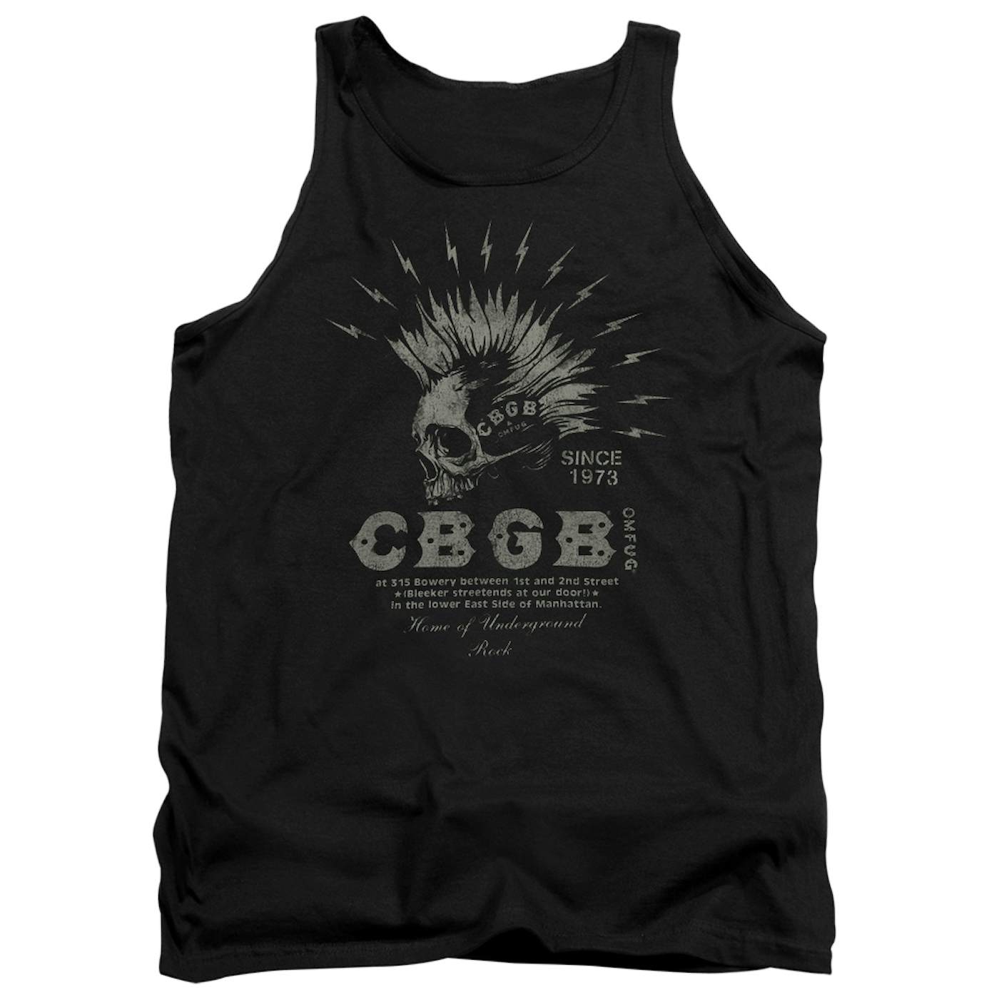 Cbgb Tank Top | ELECTRIC SKULL Sleeveless Shirt