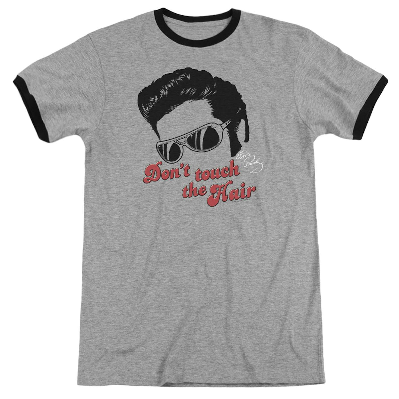Elvis Presley Shirt | DON'T TOUCH THE HAIR 2 Premium Ringer Tee