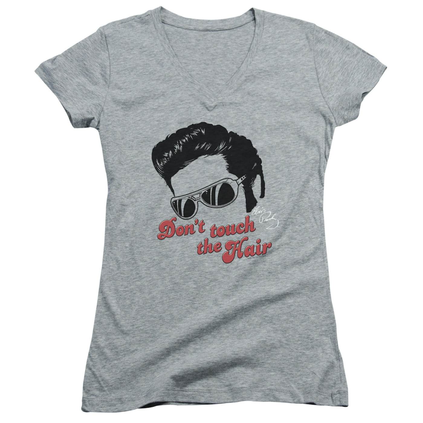 Elvis Presley Junior's V-Neck Shirt | DON'T TOUCH THE HAIR 2 Junior's Tee