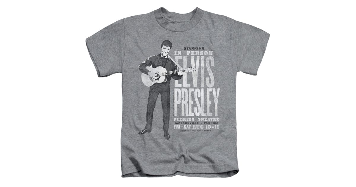 Elvis Presley TCB Youth T-Shirt Athletic Heather