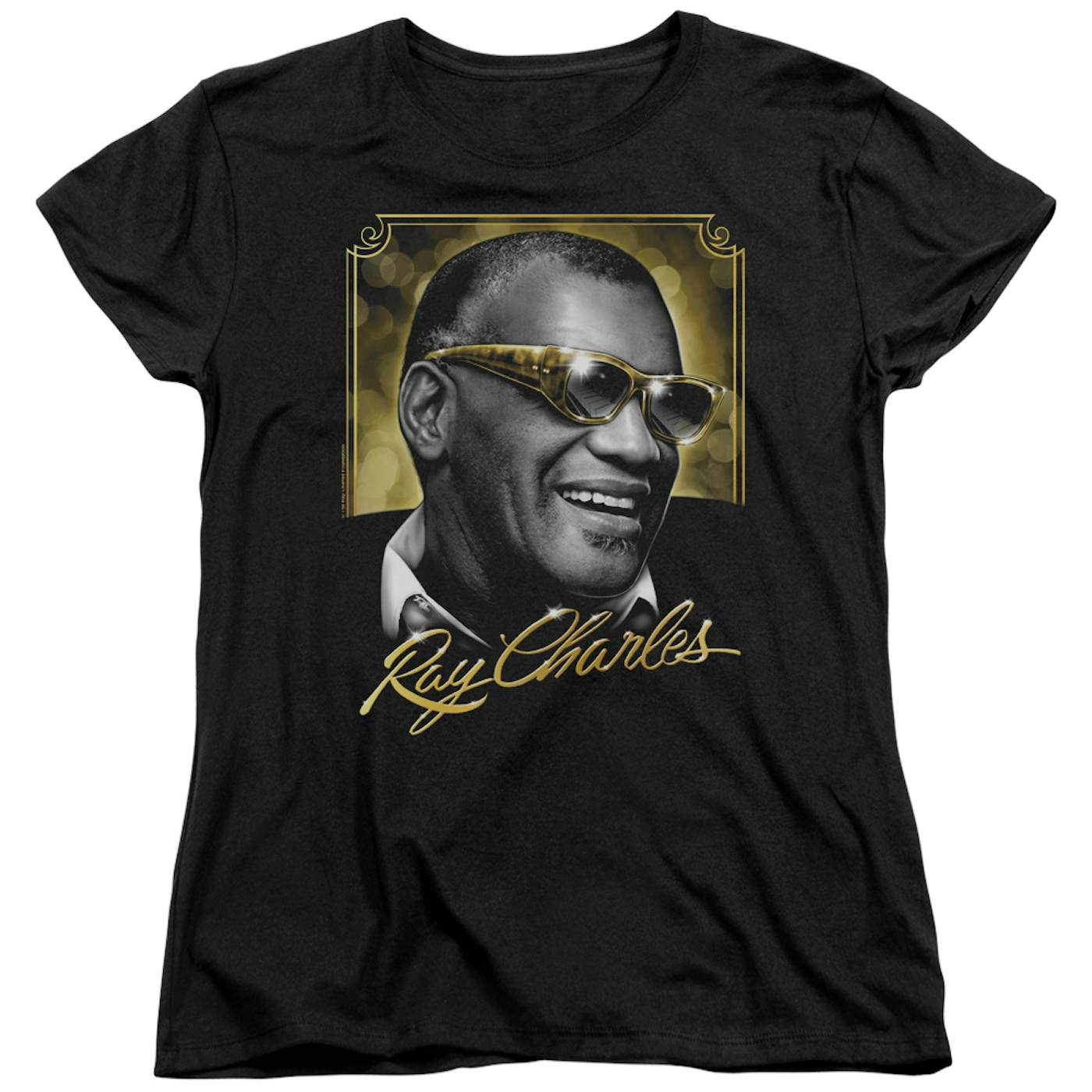 Ray Charles Women's Shirt | GOLDEN GLASSES Ladies Tee